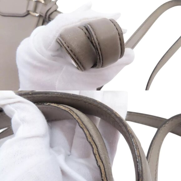 206464BR (X6) Gucci Crossbody Bag Soho Interlocking 2 Way Gray Leather - Picture 7 of 13